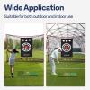 imageVIVOHOME 10 x 7ft Golf Net for Hitting Chipping Driving Training Heavy Duty Golf Practice Net for Indoor Backyard Garage with Mat Target Cloth 8 Tees 6 Balls Carry Bag