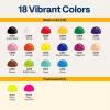 imageVIVOHOME 18 Color Airbrush Paint Set Acrylic Air Brush Paints Ready to Spray No Thinner Needed Water Based Painting Colors for Artist and Beginners Includes 2 Neon Color 20 ml068 Fl Oz18 Color