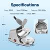imageVIVOHOME Electric Ice Shaver Crusher Machine Snow Cone Maker Red 143lbshr with Ice Pick for Home and Commercial UseSilver