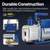 imageVIVOHOME 13 HP 45 CFM 1 Stage A2L HVAC Vacuum Pump Sparkless Motor for R32 R1234yf R454B R134a R22 R410a Systems Auto AC Vacuum Pump for Air Conditioner Refrigeration Maintenance with Oil Bottle35 CFM