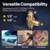 imageVIVOHOME 13 HP 45 CFM 1 Stage A2L HVAC Vacuum Pump Sparkless Motor for R32 R1234yf R454B R134a R22 R410a Systems Auto AC Vacuum Pump for Air Conditioner Refrigeration Maintenance with Oil Bottle35 CFM
