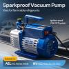imageVIVOHOME 13 HP 45 CFM 1 Stage A2L HVAC Vacuum Pump Sparkless Motor for R32 R1234yf R454B R134a R22 R410a Systems Auto AC Vacuum Pump for Air Conditioner Refrigeration Maintenance with Oil Bottle45 CFM