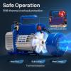 imageVIVOHOME 13 HP 45 CFM 1 Stage A2L HVAC Vacuum Pump Sparkless Motor for R32 R1234yf R454B R134a R22 R410a Systems Auto AC Vacuum Pump for Air Conditioner Refrigeration Maintenance with Oil Bottle45 CFM