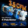 imageVIVOHOME 35 CFM 14 HP Single Stage HVAC Vacuum Pump for R134a R12 R22 R502 R410a Systems Auto AC Vacuum Pump for Automotive Air Conditioner Resin Degassing with Oil Bottle35 CFM