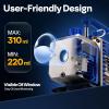 imageVIVOHOME 35 CFM 14 HP Single Stage HVAC Vacuum Pump for R134a R12 R22 R502 R410a Systems Auto AC Vacuum Pump for Automotive Air Conditioner Resin Degassing with Oil Bottle35 CFM