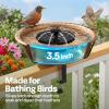 imageVIVOHOME Deck Mounted Bird Bath for Outside WeatherResistant ABS Bird Bath and Feeder with Adjustable Metal Clamp for Railing Fence Balcony 145 Gallons BronzeCopper