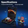 imageVIVOHOME HVAC Manifold Gauge Set for R410a R454B R32 R22 Refrigerant 4 Valve Residential Household AC Gauges with 5ft Hoses for Freon Charging and Evacuation
