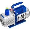 imageVIVOHOME 35 CFM 14 HP Single Stage HVAC Vacuum Pump for R134a R12 R22 R502 R410a Systems Auto AC Vacuum Pump for Automotive Air Conditioner Resin Degassing with Oil Bottle5 CFM