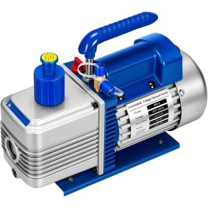 imageVIVOHOME 35 CFM 14 HP Single Stage HVAC Vacuum Pump for R134a R12 R22 R502 R410a Systems Auto AC Vacuum Pump for Automotive Air Conditioner Resin Degassing with Oil Bottle5 CFM