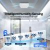 imageVIVOHOME 240 CFM Bathroom Exhaust Fan with Humidity Sensor  16 Sones Quiet EnergySaving EC Motor 6Speed AutoFlow Remote 11 x 12 in Easy Retrofit 6Inch Duct Kit IncludedNo Lights  240 CFM  6 Speeds