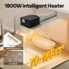 imageVIVOHOME Bathroom Exhaust Fan with 1600W PTC Heater Humidity Sensor amp LED Light Ceiling Mount Ventilation Fan 160 CFM DC Motor 3 Color Temperatures Remote Control Oscillating Louver70105 FT