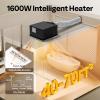 imageVIVOHOME Bathroom Exhaust Fan with 1600W PTC Heater Humidity Sensor amp LED Light Ceiling Mount Ventilation Fan 160 CFM DC Motor 3 Color Temperatures Remote Control Oscillating Louver4070 FT