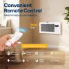 imageVIVOHOME Quiet Register Booster Fan with Opening 4 x 12  Smart Thermostat 10Speed Control Removable Dustproof Mesh amp Register Blocker White4 x 10 Opening