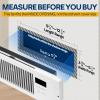 imageVIVOHOME Quiet Register Booster Fan with Opening 4 x 12  Smart Thermostat 10Speed Control Removable Dustproof Mesh amp Register Blocker White4 x 12 Opening