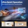 imageVIVOHOME Quiet Register Booster Fan with Opening 4 x 12  Smart Thermostat 10Speed Control Removable Dustproof Mesh amp Register Blocker White6 x 10 Opening