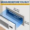 imageVIVOHOME Quiet Register Booster Fan with Opening 4 x 12  Smart Thermostat 10Speed Control Removable Dustproof Mesh amp Register Blocker White6 x 10 Opening