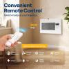 imageVIVOHOME Quiet Register Booster Fan with Opening 4 x 12  Smart Thermostat 10Speed Control Removable Dustproof Mesh amp Register Blocker White6 x 10 Opening
