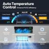 imageVIVOHOME Register Booster Fan  4 x 12 Opening with Adjustable Louver  Smart Thermostat amp 10Speed WIFI App Control  AC Vent Fan for Floor Ceiling Wall  Quiet Operation White4 x 12 Opening