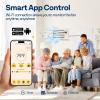 imageVIVOHOME Register Booster Fan  4 x 12 Opening with Adjustable Louver  Smart Thermostat amp 10Speed WIFI App Control  AC Vent Fan for Floor Ceiling Wall  Quiet Operation White6 x 12 Opening