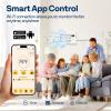 imageVIVOHOME Register Booster Fan  4 x 12 Opening with Adjustable Louver  Smart Thermostat amp 10Speed WIFI App Control  AC Vent Fan for Floor Ceiling Wall  Quiet Operation White6 x 10 Opening