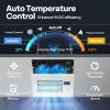 imageVIVOHOME Register Booster Fan  4 x 12 Opening with Adjustable Louver  Smart Thermostat amp 10Speed WIFI App Control  AC Vent Fan for Floor Ceiling Wall  Quiet Operation White6 x 10 Opening