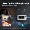 imageVIVOHOME Register Booster Fan  6 x 12 Opening with Adjustable Louver  Smart Thermostat amp 10Speed Remote Control  AC Vent Fan for Floor Ceiling Wall  Quiet Operation White6 x 12