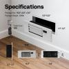 imageVIVOHOME Register Booster Fan  6 x 12 Opening with Adjustable Louver  Smart Thermostat amp 10Speed Remote Control  AC Vent Fan for Floor Ceiling Wall  Quiet Operation White4 x 12