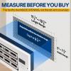 imageVIVOHOME Register Booster Fan  6 x 12 Opening with Adjustable Louver  Smart Thermostat amp 10Speed Remote Control  AC Vent Fan for Floor Ceiling Wall  Quiet Operation White6 x 12