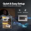 imageVIVOHOME Register Booster Fan  6 x 12 Opening with Adjustable Louver  Smart Thermostat amp 10Speed Remote Control  AC Vent Fan for Floor Ceiling Wall  Quiet Operation White6 x 10