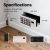 imageVIVOHOME Register Booster Fan  6 x 12 Opening with Adjustable Louver  Smart Thermostat amp 10Speed Remote Control  AC Vent Fan for Floor Ceiling Wall  Quiet Operation White4 x 10