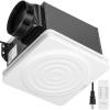 imageVIVOHOME 240 CFM Bathroom Exhaust Fan with Humidity Sensor  16 Sones Quiet EnergySaving EC Motor 6Speed AutoFlow Remote 11 x 12 in Easy Retrofit 6Inch Duct Kit IncludedNo Lights  240 CFM  6 Speeds