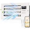 imageVIVOHOME Register Booster Fan  4 x 12 Opening with Adjustable Louver  Smart Thermostat amp 10Speed WIFI App Control  AC Vent Fan for Floor Ceiling Wall  Quiet Operation White4 x 10 Opening
