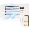 imageVIVOHOME Register Booster Fan  4 x 12 Opening with Adjustable Louver  Smart Thermostat amp 10Speed WIFI App Control  AC Vent Fan for Floor Ceiling Wall  Quiet Operation White4 x 12 Opening