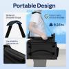 imageVIVOHOME Height Adjustable High Back Stadium Seat with Back Support and Cushion Portable Bleacher Chair with Cup Holder and Shoulder Strap Comfortable for Various Sports Events PurpleBlack
