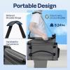 imageVIVOHOME Height Adjustable High Back Stadium Seat with Back Support and Cushion Portable Bleacher Chair with Cup Holder and Shoulder Strap Comfortable for Various Sports Events PurpleGrey