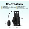 image:imageVIVOHOME 1 HP 3600 GPH Submersible Sump Pump with Float Switch Utility Pump for Basement Garden Pond Pool Tub