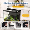 image:image5 Gallon Smart Fish Tank with APP Control Aquarium Starter Kit with Auto Feeder Temperature Display RGB LED Light Self Cleaning Betta Fish Tank for Desktop