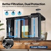 image:image5 Gallon Smart Fish Tank with APP Control Aquarium Starter Kit with Auto Feeder Temperature Display RGB LED Light Self Cleaning Betta Fish Tank for Desktop