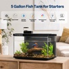 image:image5 Gallon Smart Fish Tank with APP Control Aquarium Starter Kit with Auto Feeder Temperature Display RGB LED Light Self Cleaning Betta Fish Tank for Desktop