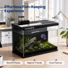 image:image5 Gallon Smart Fish Tank with APP Control Aquarium Starter Kit with Auto Feeder Temperature Display RGB LED Light Self Cleaning Betta Fish Tank for Desktop