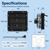 image:imageVIVOHOME 10 Shutter Exhaust Fan with EC Motor  900 CFM Variable Speed Timer WallMounted for Attic Garage Greenhouse Chicken Coop Barn Ventilation10
