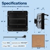 image:imageVIVOHOME 10 Shutter Exhaust Fan with EC Motor  900 CFM Variable Speed Timer WallMounted for Attic Garage Greenhouse Chicken Coop Barn Ventilation12