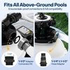 image:imageVIVOHOME 12 in Sand Filter Pump for Above Ground Pool 04 HP 3168 GPH Swimming Pool Filter System with 24H Timer amp 6Way Valve HighEfficiency Filtration for Pools Up to 11000 Gallons13 in  3618 GPH  075 HP