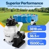 image:imageVIVOHOME 12 in Sand Filter Pump for Above Ground Pool 04 HP 3168 GPH Swimming Pool Filter System with 24H Timer amp 6Way Valve HighEfficiency Filtration for Pools Up to 11000 Gallons13 in  3618 GPH  075 HP