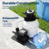 image:imageVIVOHOME 12 in Sand Filter Pump for Above Ground Pool 04 HP 3168 GPH Swimming Pool Filter System with 24H Timer amp 6Way Valve HighEfficiency Filtration for Pools Up to 11000 Gallons12 in  3168 GPH  04 HP