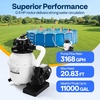 image:imageVIVOHOME 12 in Sand Filter Pump for Above Ground Pool 04 HP 3168 GPH Swimming Pool Filter System with 24H Timer amp 6Way Valve HighEfficiency Filtration for Pools Up to 11000 Gallons12 in  3168 GPH  04 HP