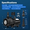 image:imageVIVOHOME 150W Adjustable Flow Submersible Water Pump 9002400GPH Stepless Flow Control 18ft Max Lift 180 Seamless Adjustable Nozzle and Barrier Pump Bag for Pond Aquarium Fountain Waterfall8002100GPH