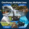 image:imageVIVOHOME 150W Adjustable Flow Submersible Water Pump 9002400GPH Stepless Flow Control 18ft Max Lift 180 Seamless Adjustable Nozzle and Barrier Pump Bag for Pond Aquarium Fountain Waterfall8002100GPH
