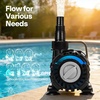 image:imageVIVOHOME 150W Adjustable Flow Submersible Water Pump 9002400GPH Stepless Flow Control 18ft Max Lift 180 Seamless Adjustable Nozzle and Barrier Pump Bag for Pond Aquarium Fountain Waterfall8002100GPH