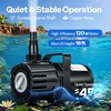 image:imageVIVOHOME 150W Adjustable Flow Submersible Water Pump 9002400GPH Stepless Flow Control 18ft Max Lift 180 Seamless Adjustable Nozzle and Barrier Pump Bag for Pond Aquarium Fountain Waterfall8002100GPH